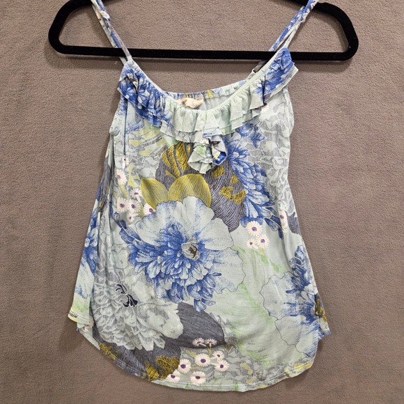 Old Navy Tops - Old Navy Floral Ruffle Cami Tank Top Womens Size Small Fairycore Romantic Casual